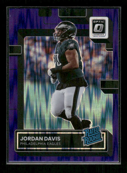 Jordan Davis - 2022 Donruss Optic - Purple Shock - Rated Rookie