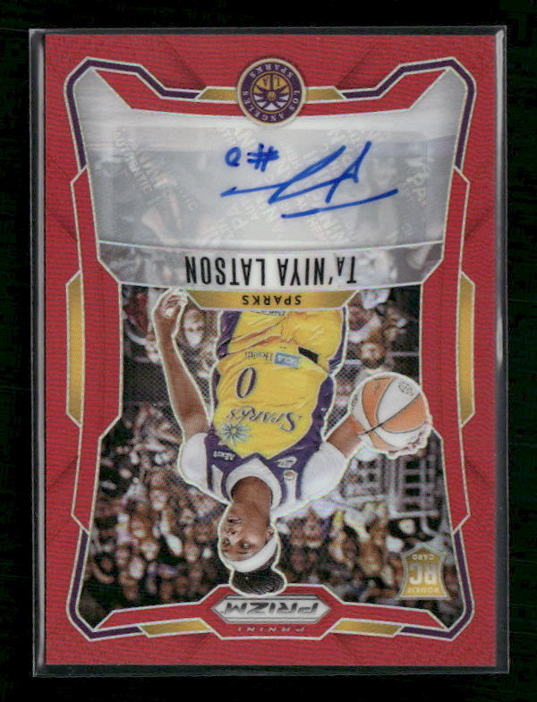 Ta'Niya Latson - 2026 Prizm WNBA - Signatures Red Prizm /99 Auto - Rookie