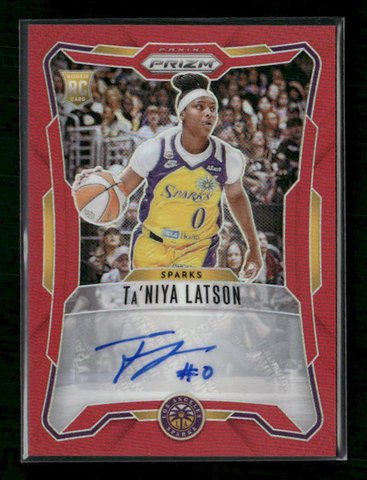 Ta'Niya Latson - 2026 Prizm WNBA - Signatures Red Prizm /99 Auto - Rookie