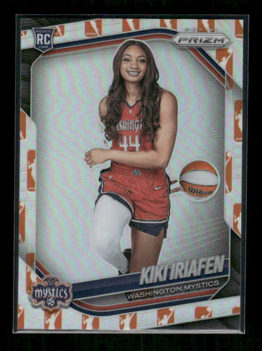 Kiki Iriafen - 2025 Prizm WNBA - WNBA Logo Prizm - Rookie Variation