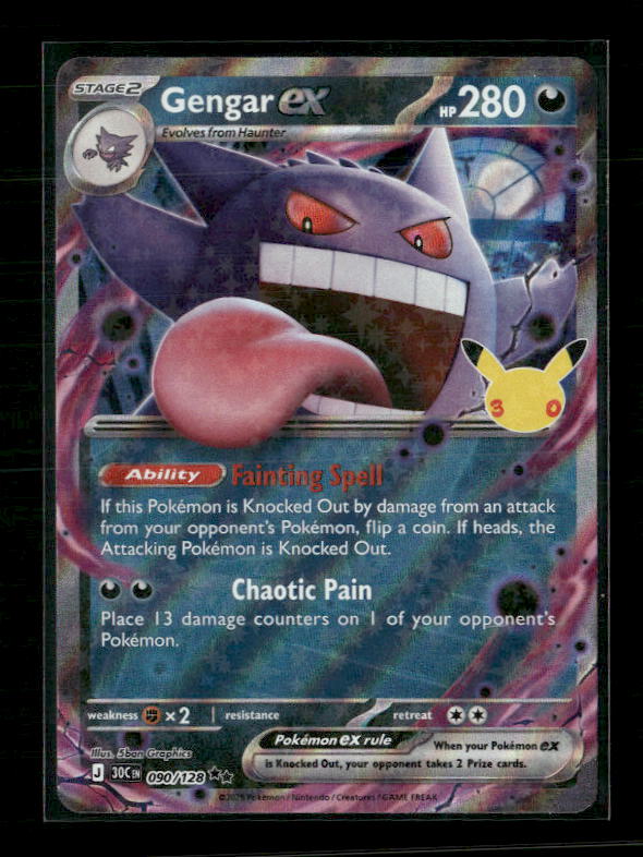 Gengar EX - Me: 30th Celebration - Double Rare 090/128