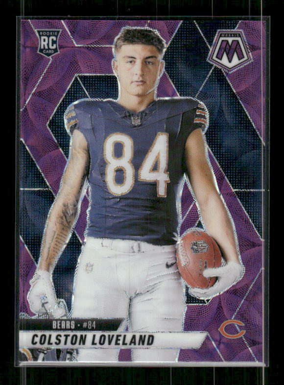 Colston Loveland - 2025 Mosaic Football - Purple Scope - Rookie Variation