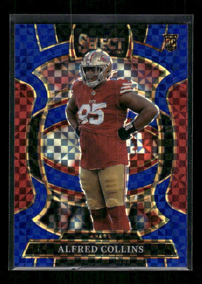 Alfred Collins - 2025 Select Football - Blue Checker /249 - Rookie