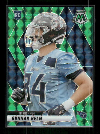 Gunnar Helm - 2025 Mosaic Football - Green Mosaic - Rookie