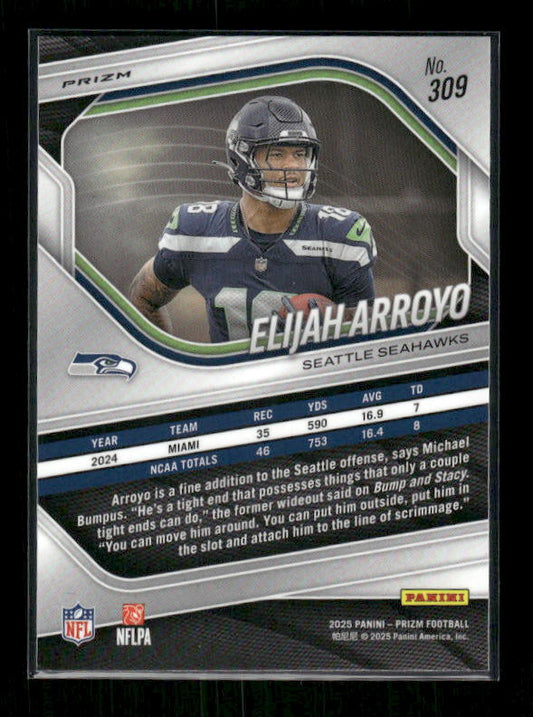 Elijah Arroyo - 2025 Prizm Football - White Disco - Rookie