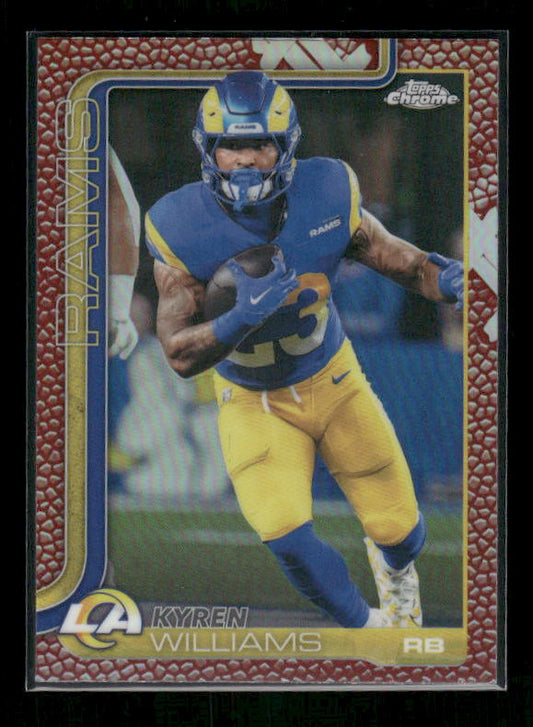 Kyren Williams - 2025 Topps Chrome Football - Football Leather Refractor