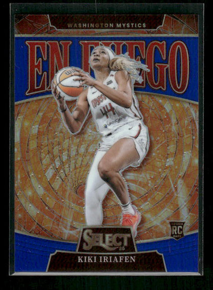 Kiki Iriafen - 2025 Select WNBA - En Fuego Blue Prizm /49 - Rookie