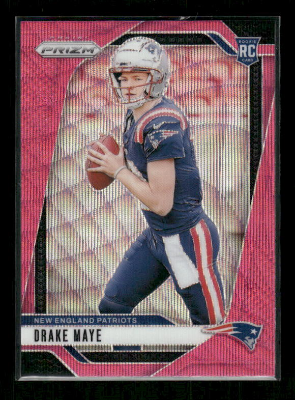 Drake Maye - 2025 Prizm Football - Pink Wave - Rookie