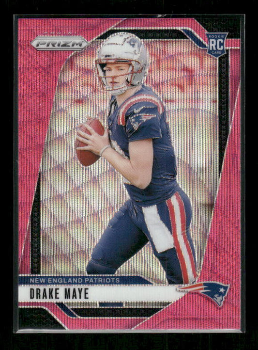 Drake Maye - 2025 Prizm Football - Pink Wave - Rookie