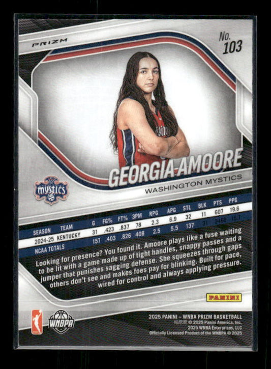Georgia Amoore - 2025 Prizm WNBA - WNBA Logo Prizm - Rookie