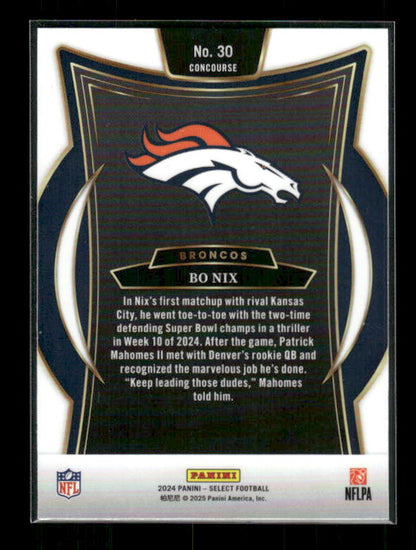 Bo Nix - 2024 Select Football - Rookie