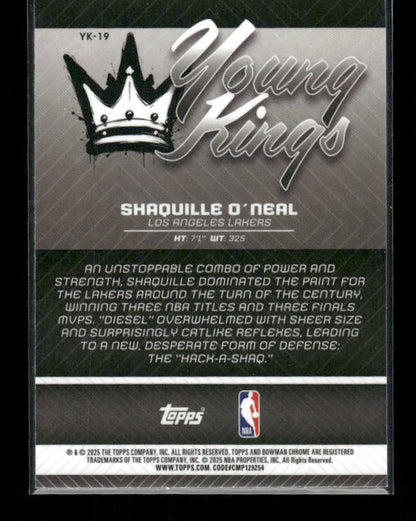 Shaquille O'Neal - 2025-26 Bowman Basketball - Young Kings