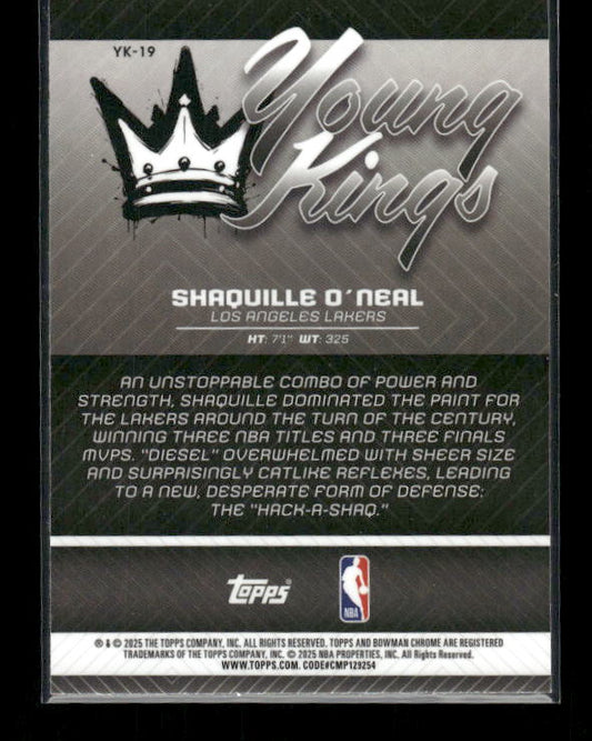 Shaquille O'Neal - 2025-26 Bowman Basketball - Young Kings