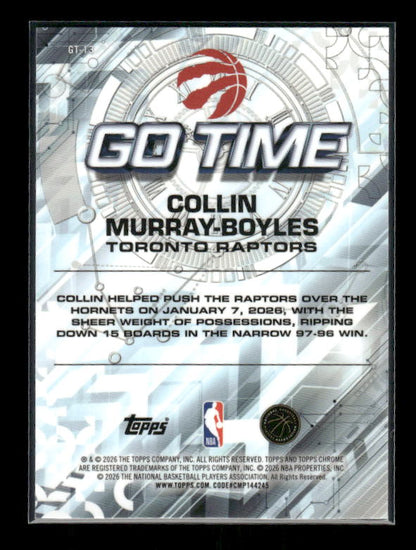 Collin Murray-Boyles - 2025-26 Topps Chrome Update - Green Go Time /99 - Rookie