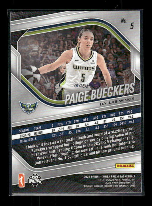 Paige Bueckers - 2025 Prizm WNBA - Rookie