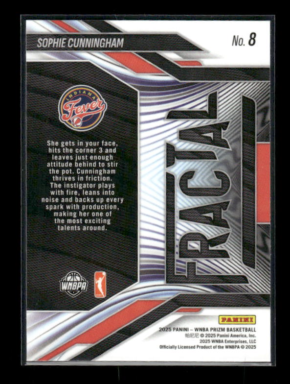 Sophie Cunningham - 2025 Prizm WNBA - Fractal