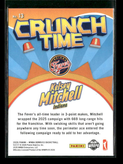 Kelsey Mitchell - 2026 Donruss WNBA - Crunch Time