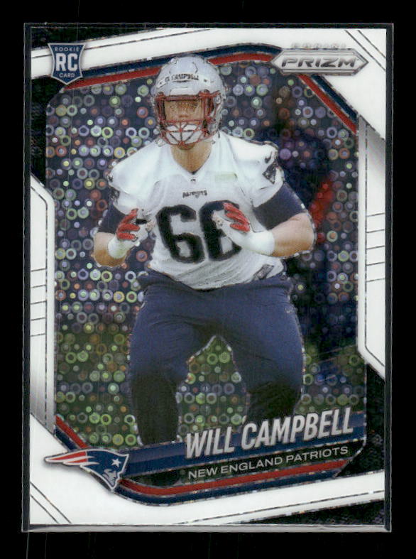 Will Campbell - 2025 Prizm Football - White Disco - Rookie