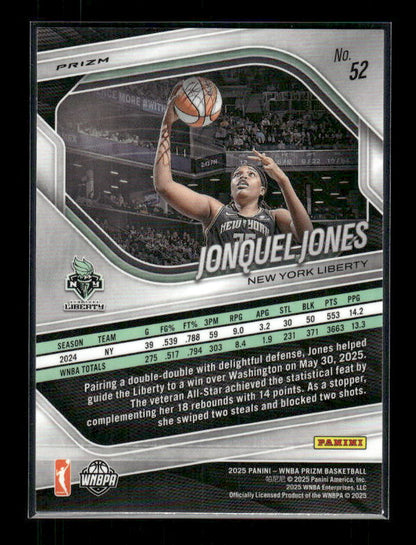 Jonquel Jones - 2025 Prizm WNBA - Ice Prizm