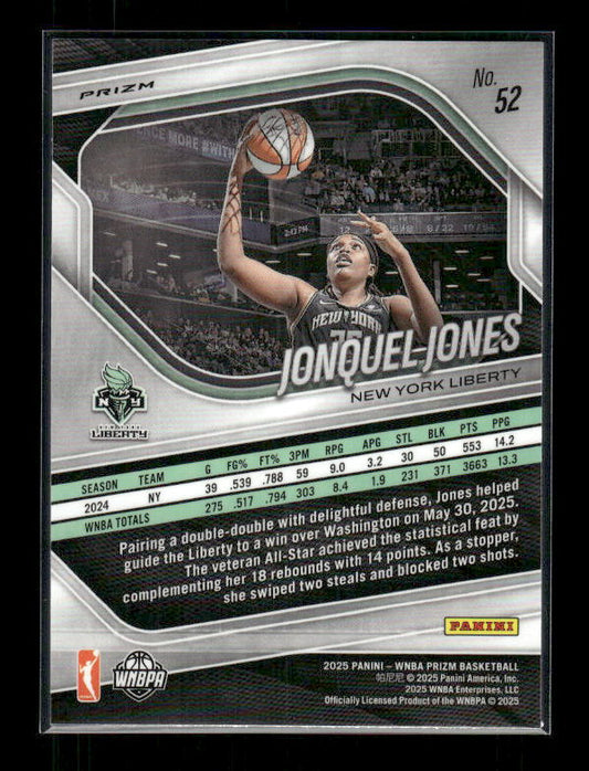 Jonquel Jones - 2025 Prizm WNBA - Ice Prizm