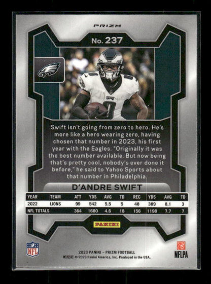 D'Andre Swift - 2023 Prizm Football - Retail Red Prizm SSP