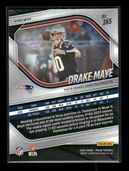 Drake Maye - 2025 Prizm Football - Pink Wave