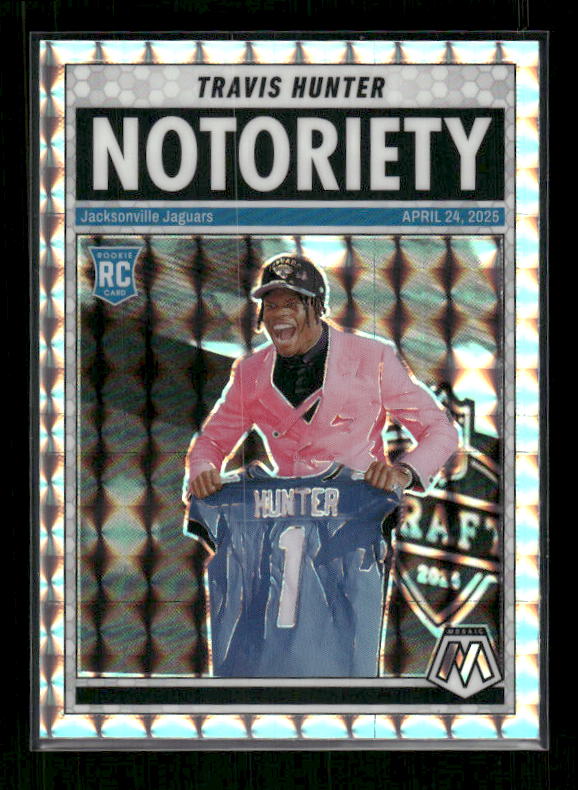 Travis Hunter - 2025 Mosaic Football - Mosaic Notoriety - Rookie