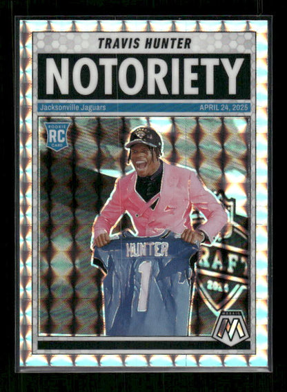 Travis Hunter - 2025 Mosaic Football - Mosaic Notoriety - Rookie