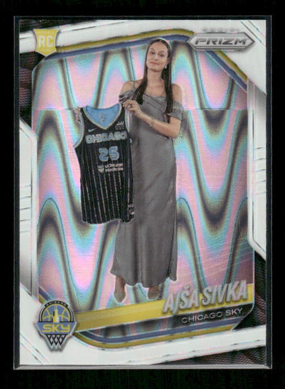 Ajsa Sivka - 2025 Prizm WNBA - White Seismic - Rookie Variation