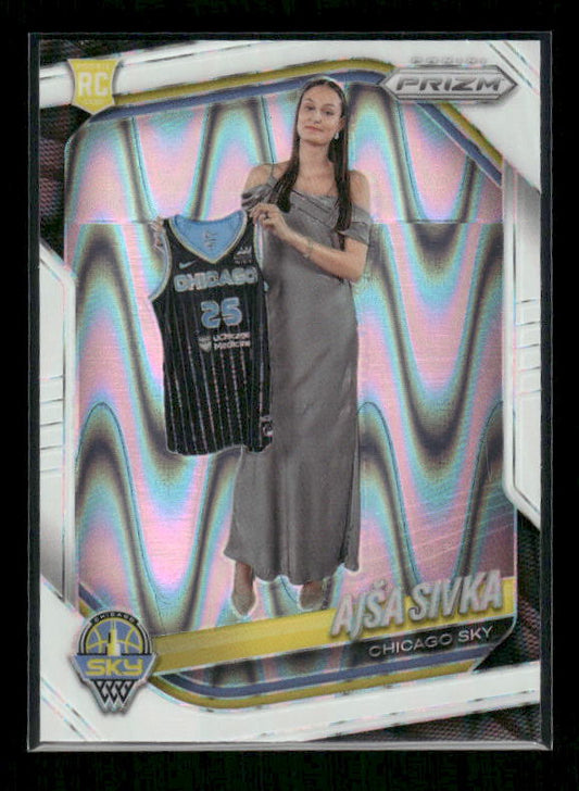 Ajsa Sivka - 2025 Prizm WNBA - White Seismic - Rookie Variation
