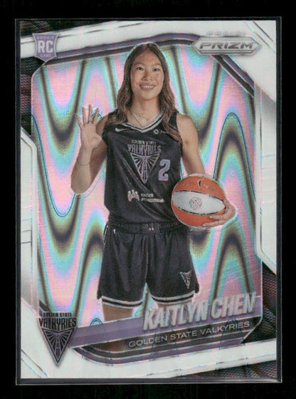 Kaitlyn Chen - 2025 Prizm WNBA - White Seismic - Rookie Variation
