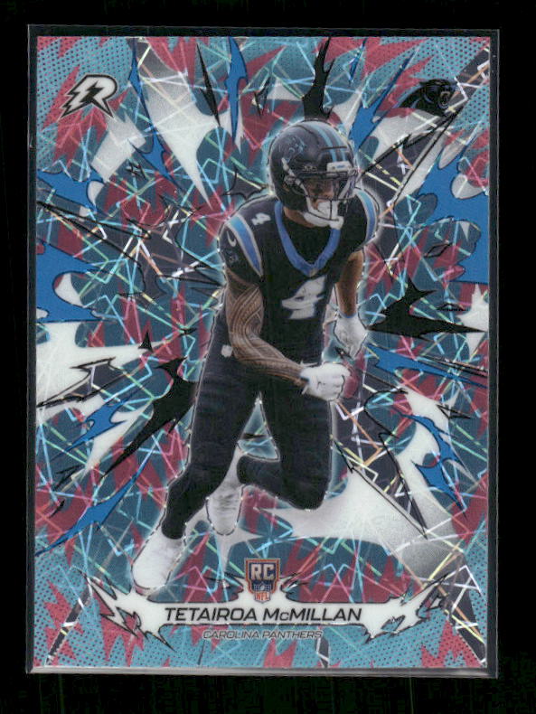 Tetairoa McMillan - 2025 Resurgence Football - Sky Blue and Pink Shock - Rookie