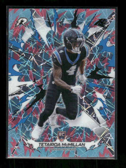 Tetairoa McMillan - 2025 Resurgence Football - Sky Blue and Pink Shock - Rookie