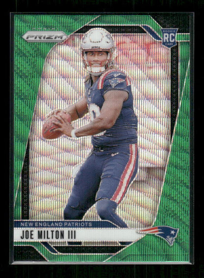 Joe Milton III - 2024 Panini Prizm - Green Wave Prizm - Rookie