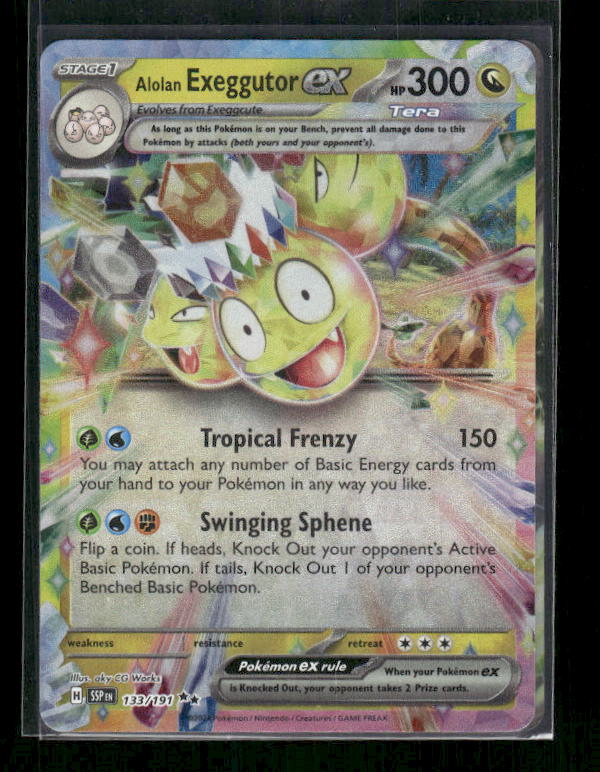 Alolan Exeggutor ex 2024 Scarlet & Violet: Surging Sparks #133/191 Double Rare