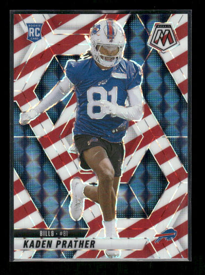 Kaden Prather - 2025 Mosaic Football - Red White Stripe - Rookie