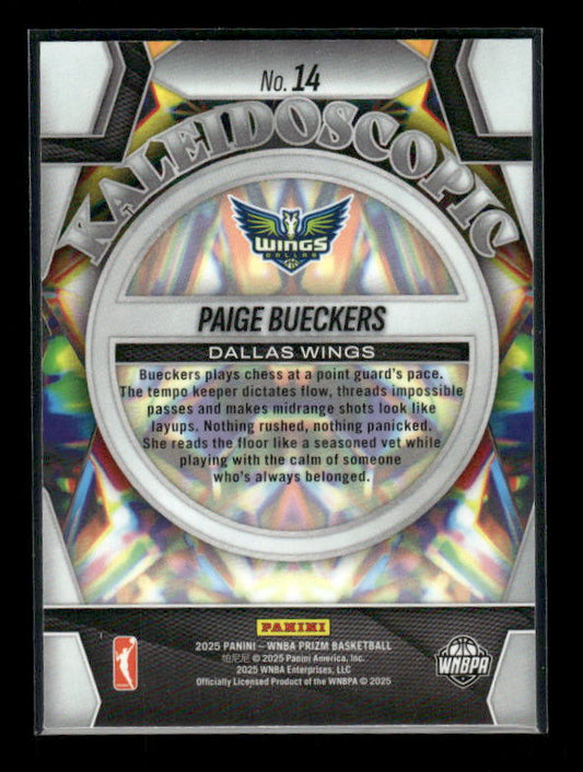 Paige Bueckers - 2025 Prizm WNBA - Kaleidoscopic - Rookie