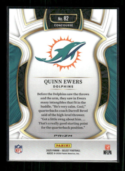 Quinn Ewers - 2025 Select Football - Silver Prizm - Rookie