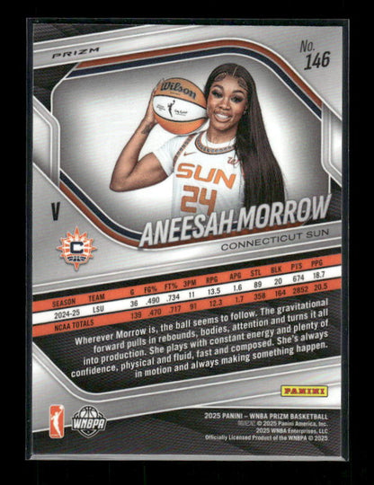 Aneesah Morrow - 2025 Prizm WNBA - White Seismic - Rookie Variation