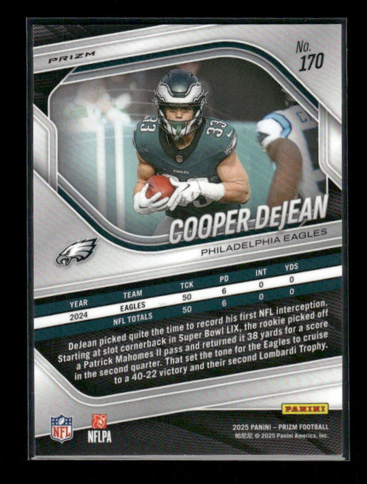 Cooper DeJean - 2025 Prizm Football - Red Flash