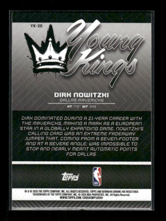 Dirk Nowitzki - 2025-26 Bowman Basketball - Young Kings
