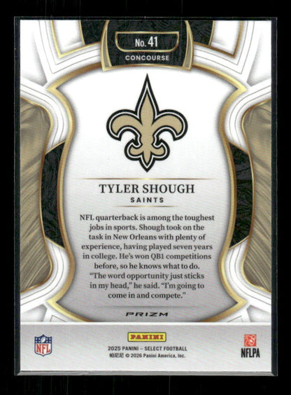 Tyler Shough - 2025 Select Football - Silver Prizm - Rookie