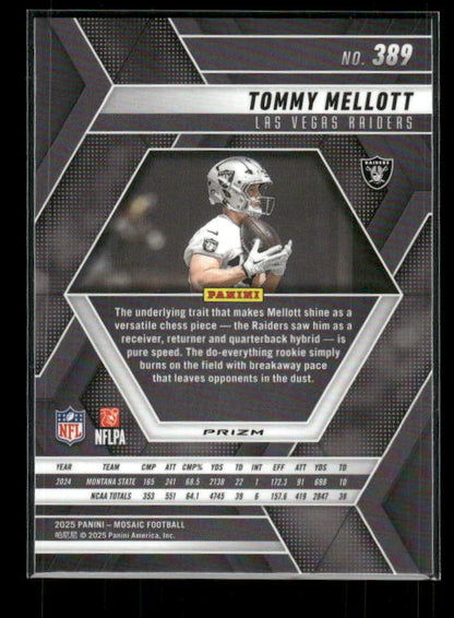 Tommy Mellott - 2025 Mosaic Football - Green Mosaic - Rookie