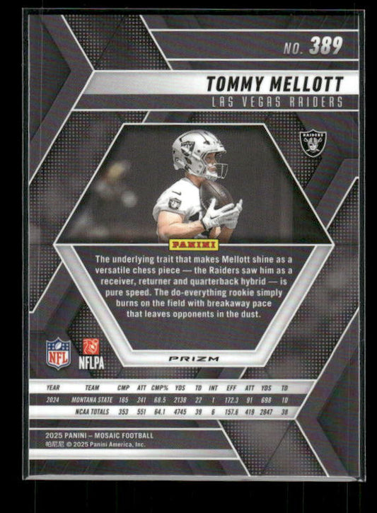 Tommy Mellott - 2025 Mosaic Football - Green Mosaic - Rookie
