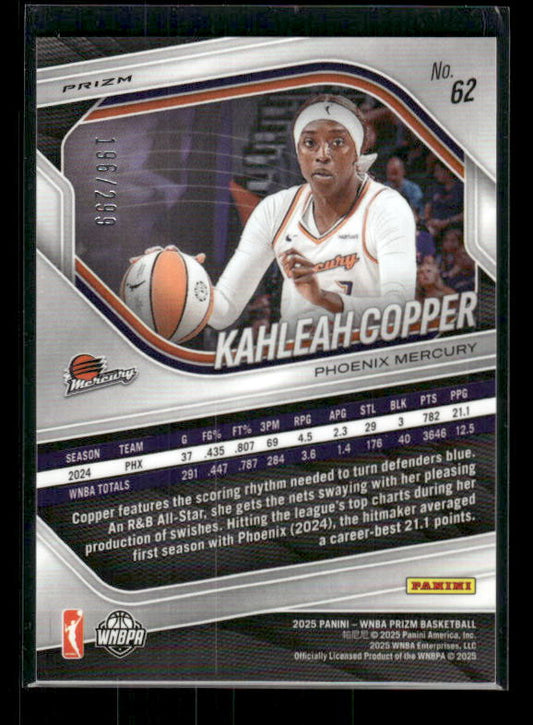Kahleah Copper - 2025 Prizm WNBA - Red Pulsar /299