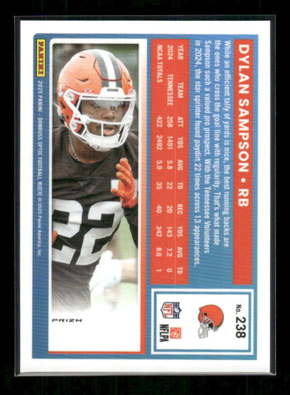 Dylan Sampson - 2025 Optic Football - Stars - Rated Rookie
