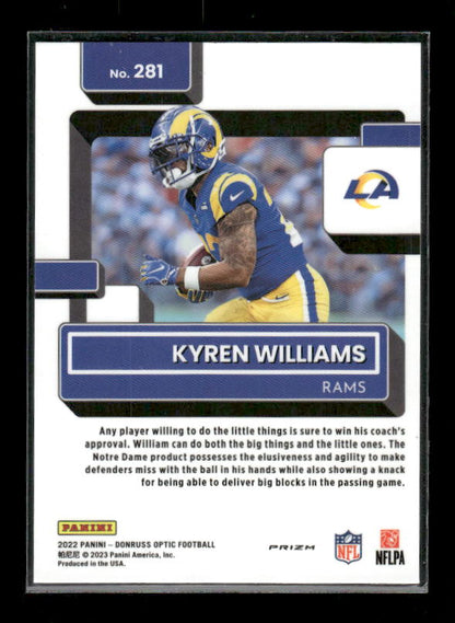 Kyren Williams - 2022 Donruss Optic - Purple Shock - Rated Rookie