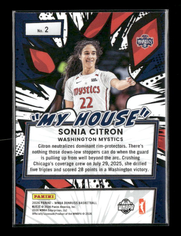 Sonia Citron - 2026 Donruss WNBA - My House