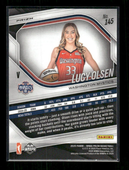 Lucy Olsen - 2025 Prizm WNBA - Blue Velocity - Rookie Variation