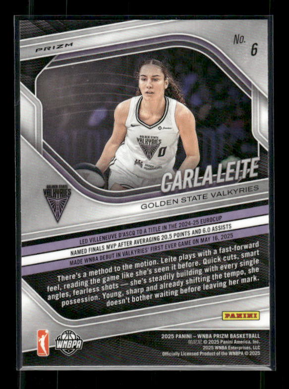 Carla Leite - 2025 Prizm WNBA - Ice Prizm - Rookie